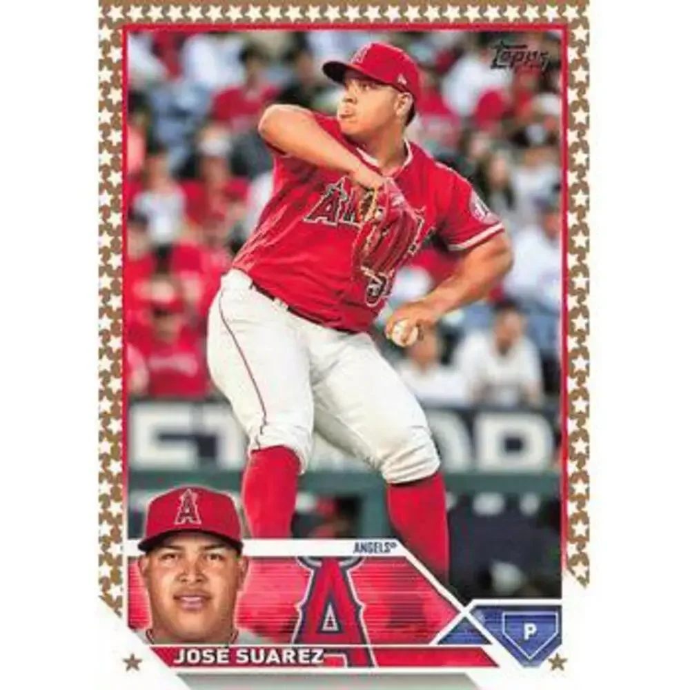 2023 Topps Gold Star Gold Star JosÃ© Suarez #609 Los Angeles Angels